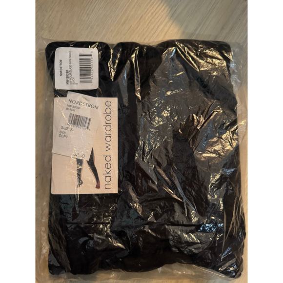 NAKED WARDROBE $32 Hour Glass Mini Skirt Black - Picture 3 of 8